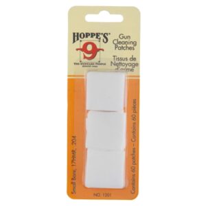 Hoppe's Patches Small Bore 17 HMR .204 Patches - 60-ct