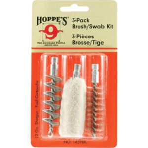 Hoppe's 3-Pack Brush-Swab Kit 12 ga