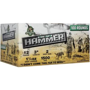 Hevi-Shot HEVI-Hammer Shotshells 12ga 3" 1-1-4oz 1500 fps #2 100-ct