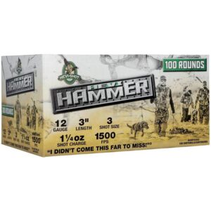 Hevi-Shot HEVI-Hammer Shotshells 12ga 3" 1-1-4oz 1500 fps #3 100-ct