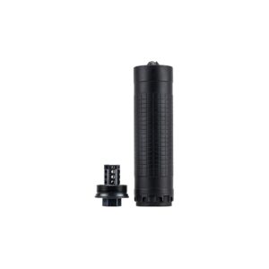 IWI Silencer 6 Direct Thread Suppressor 6mm  Nickel Alloy-Stainless Steel 1-2"-28 HUB-T Mount Black