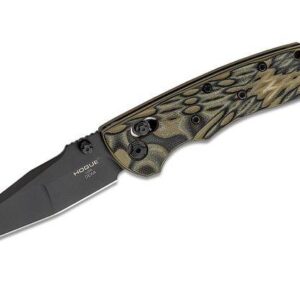 Hogue Deka ABLE Lock Folding Knife 3-1-4" Wharncliffe Blade Black Cerakote Finish G-Mascus Green
