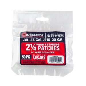 KleenBore Cotton Patches 2-1-4? .38-.45 Cal. & .410-20 ga 50-ct