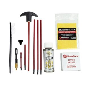 KleenBore Universal SAF-T-CLAD Cleaning Kit .22 Cal. - 12 ga Handgun Rifle Shotgun