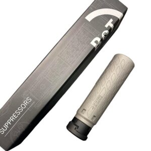 B&T SQD9 Print-X RBS Compact Quick Detach Suppressor 9mm Luger 1.73" Dia 8.11" Length 718 Inconel Grey