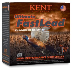 Kent Ultimate Fast Lead Shotshells 12 ga 2-3-4" 1-1-2oz 1415 fps #5 25-ct
