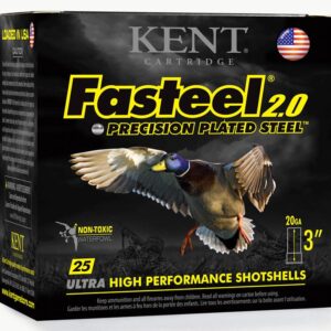 Kent Fasteel 2.0 Shotshells 20 ga 3" 7-8oz 1550 fps #2 25-ct