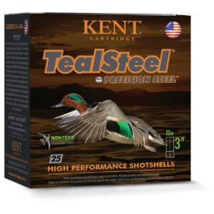 Kent Teal Steel Shotshells 12ga 2-3-4" 1-1-4oz 1300 fps #6 25-ct