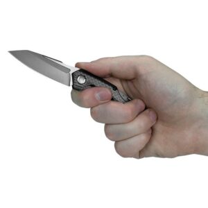 Kershaw Reverb Drop Point Steel Knife with PVD Coating - 6-1-10" Overall Length