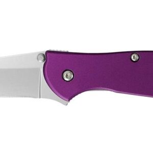Kershaw Leek Folding Knife 3" Drop Point Blade Purple