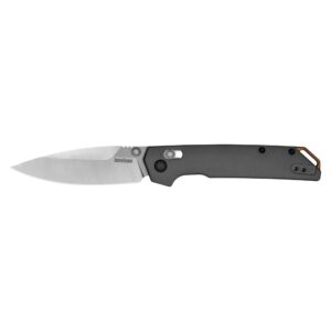 Kershaw Iridium Folding Knife 3-2-5" Spear Point Blade Grey