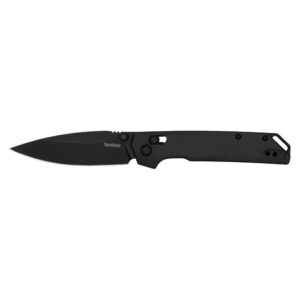 Kershaw Iridium Folding Knife 3-2-5" Spear Point Blade Black
