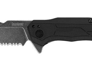 Kershaw Analyst Tanto Assisted Folding Knife Black FRN (3.25" BW Serr)