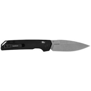 Kershaw Launch Iridium Folding Knife 3-2-5" Spear Point Blade Black