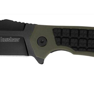 Kershaw Faultline Liner Lock Knife Green-Black GFN (3" Black)