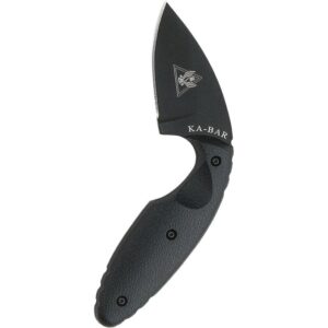 Ka-Bar Original TDI Fixed Knife 2-3-10" Drop Point Blade Black with Sheath