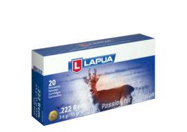 Lapua Rifle Ammuntion .222 Rem 55gr FMJ 2887 fps 20-ct