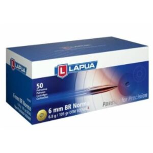 Lapua OTM Rifle Ammo 6mm BR Norma 105 gr Scenar-L 2674 fps 50-ct