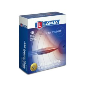 Lapua Rifle Ammunition .338 Lapua Mag 300 gr HPBT 2723 fps 10-ct