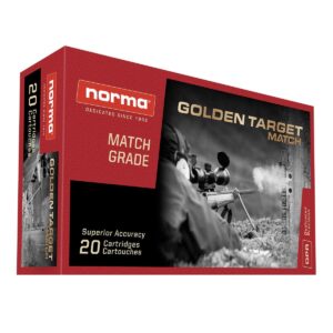 Norma Golden Target Match Rifle Ammunition .308 Win 175gr HPBT 2610 fps 20-ct