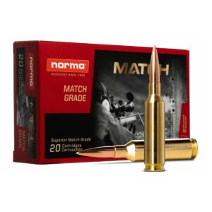 Norma Golden Target Match Rifle Ammunition .338 Lapua 250gr BTHP 4471 fps 20-ct