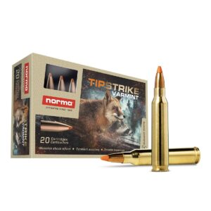 Norma TipStrike Rifle Ammunition .223 Rem 55gr PT 3215 fps 20-ct