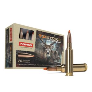 Norma TipStrike Rifle Ammunition 6.5 Creedmoor 140gr PT 2625 fps 20-ct