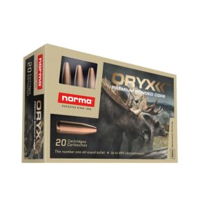 Norma ORYX Rifle Ammunition .308 Win 180gr JSP 2612 fps 20-ct