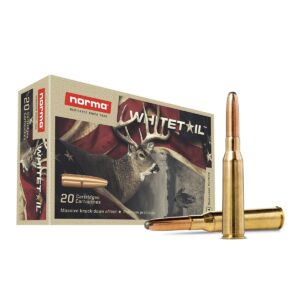 Norma WhiteTail Rifle Ammunition 7.7 Jap 174gr PSP 2493 fps 20-ct