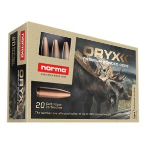 Norma ORYX Rifle Ammunition 35 Whelen 250gr SP 2428 fps 20-ct