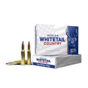 Nosler Whitetail Country Rifle Ammunition 7mm-08 Rem 140gr SP 2825 fps 20-ct