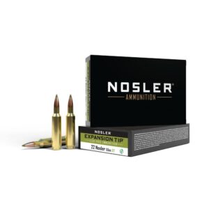 Nosler E-Tip rifle Ammunition .22 Nosler 55gr ETIP 3500 fps 20-ct