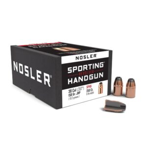 Nosler Sporting Handgun Revolver Bullets .38 cal .357" 158 gr JHP 250-ct
