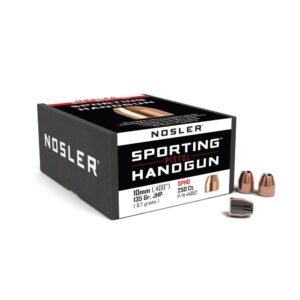 Nosler Sporting Handgun Pistol Bullets .40-10mm .400" 135 gr JHP 250-ct