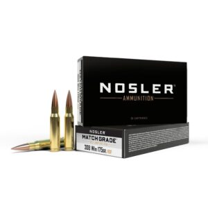 Nosler RDF Match Grade Rifle Ammunition .308 Win 175 gr HPBT 20-ct