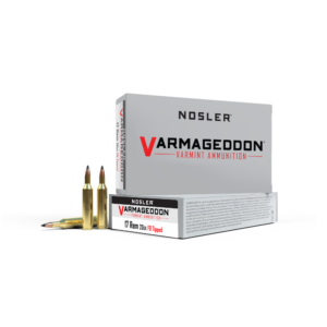 Nosler Varmegeddon Rifle Ammunition .17 Rem 20 gr FB Tipped 4200 fps - 20-ct