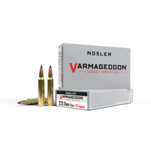 Nosler Varmageddon Rifle Ammunition .223 Rem 55 gr FB Tipped 3100 fps 20-ct