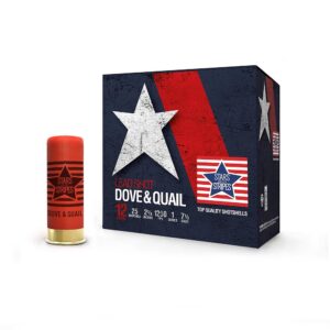 PPU Stars & Stripes Dove & Quail Shotshells  12ga 2-3-4'' 1 oz 1250 fps #7.5 25-ct