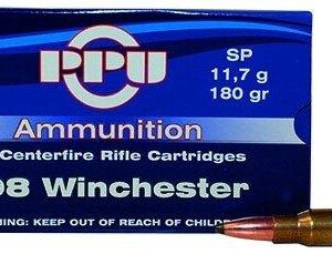 PPU Rifle Ammunition .308 Win 180 gr SP 2454 fps 20-ct