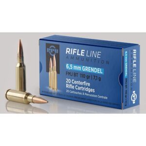PPU Rifle Ammunition 6.5 Grendel FMJ 110gr 2756 fps 20-ct