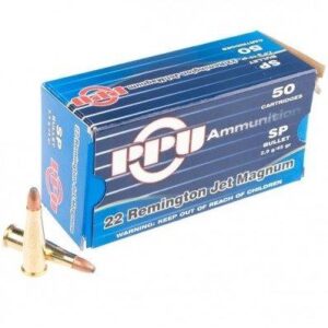 PPU Rifle Ammunition .22 Rem Jet Magnum 45 gr SP 770 fps  50-ct