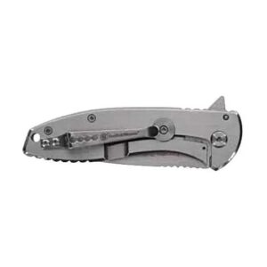 Smith & Wesson KT Executive Platinum Folding Knife 3" Drop Point Blade Silver