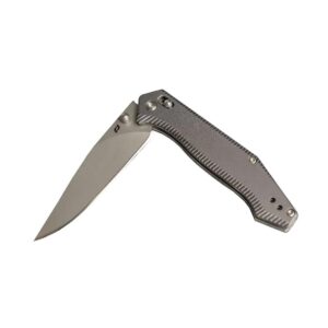 Schrade Turnkey Pivot Folding Knife 3-2-5" Drop Point Blade Grey