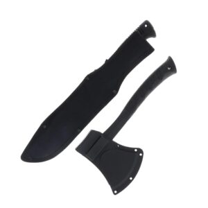 Schrade Machete Axe Combo 8-1-2" Machete Blade 3-2-5" Axe Blade Black