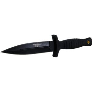 Smith & Wesson H.R.T. False Edge Fixed Knife 4-7-10" Dagger Blade Black