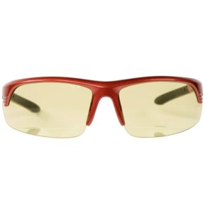 Smith & Wesson Corporal Shooting Glasses Half Frame Red with Amber Lens