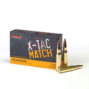 PMC X-TAC MATCH Rifle Ammunition .308 Win 168 gr OTM 2700 fps - 20-box