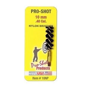 Pro-Shot Nylon Pistol Bore Brush with Brass Core .40 cal-10mm