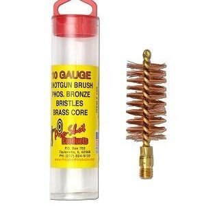 Pro-Shot Phosphorus Bronze Bristles-Brass Core Shotgun Bore Brush (5-16-27 Thread) 10 ga