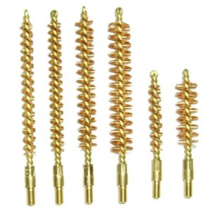Pro-Shot Benchrest Brass Core-Bronze Bristle Rifle Bore Brush (5-40 Thread) .17 cal